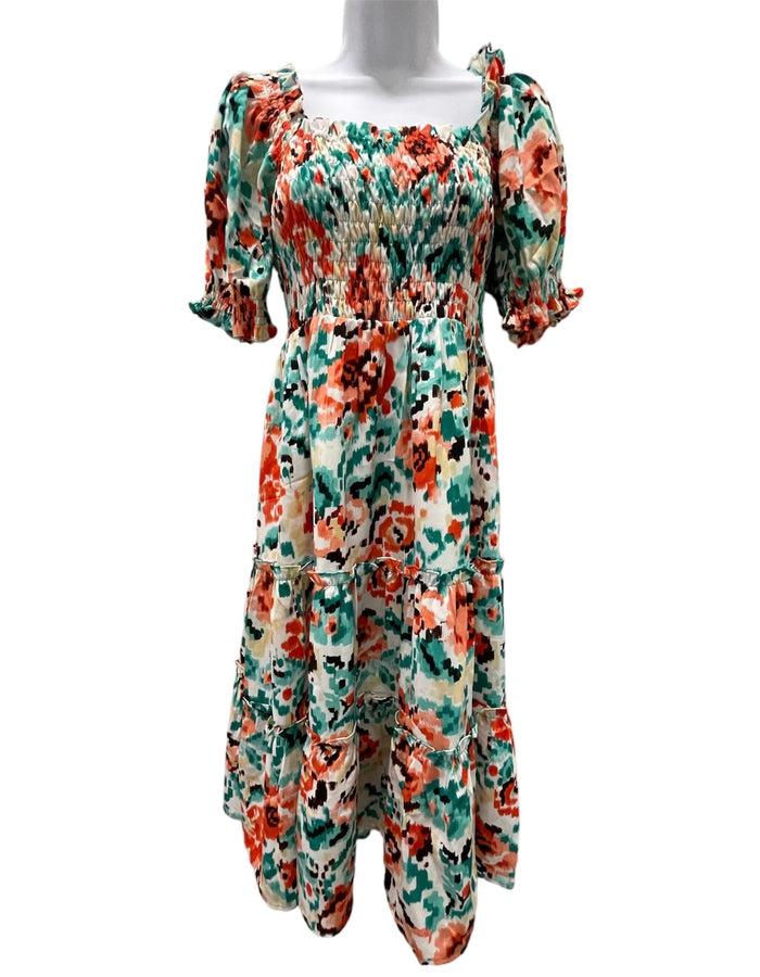Ethnic Print Smock Dress - Southern Muse Boutique