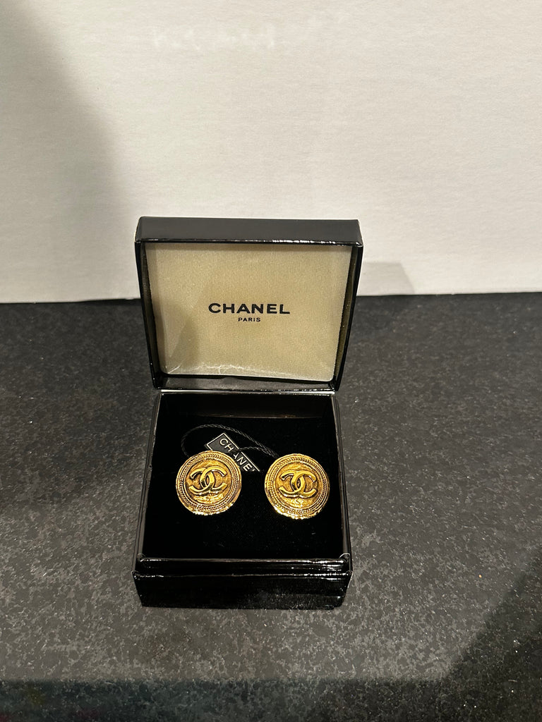 Chanel Button Earring