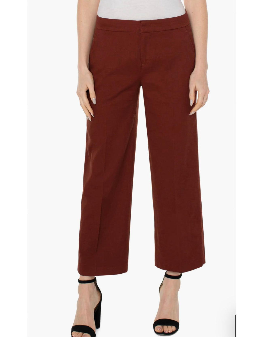Wide Leg Ankle Trouser - Southern Muse Boutique