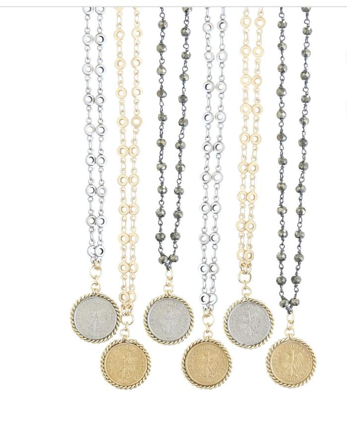 Della Coin Short Necklace - Southern Muse Boutique