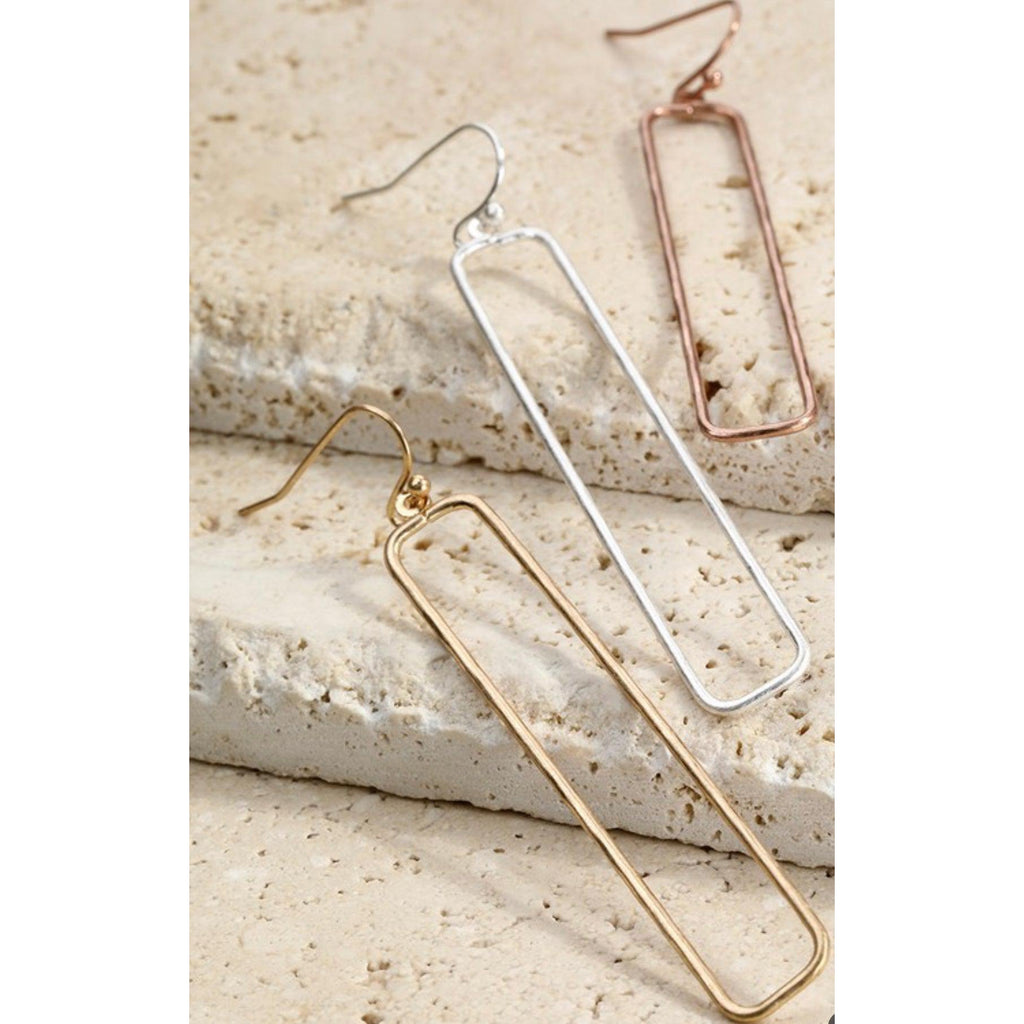 Hammered Metal Earring - Southern Muse Boutique