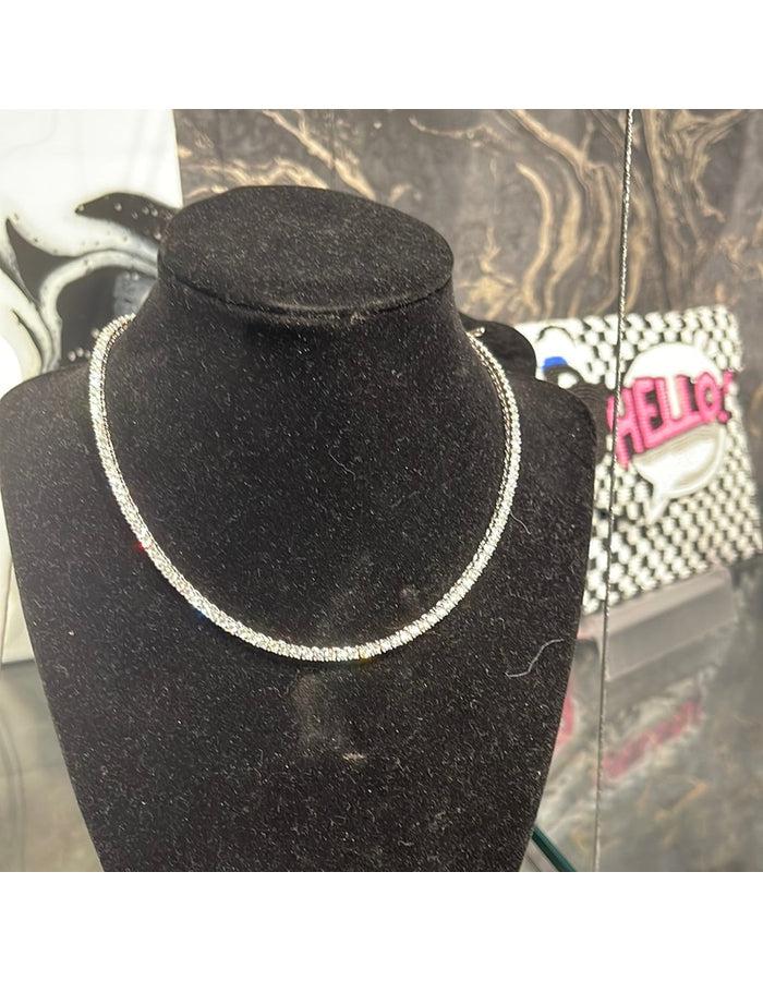 Silver Tennis Necklace - Southern Muse Boutique