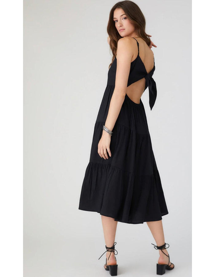 Tie Back Midi Dress - Southern Muse Boutique