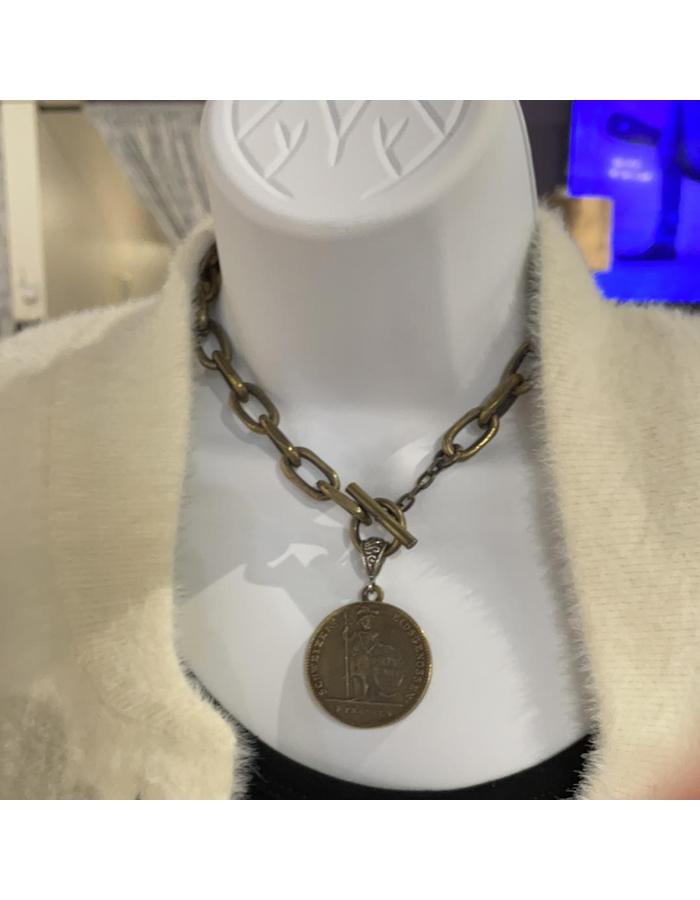 Crown Swiss Franc Necklace - Southern Muse Boutique