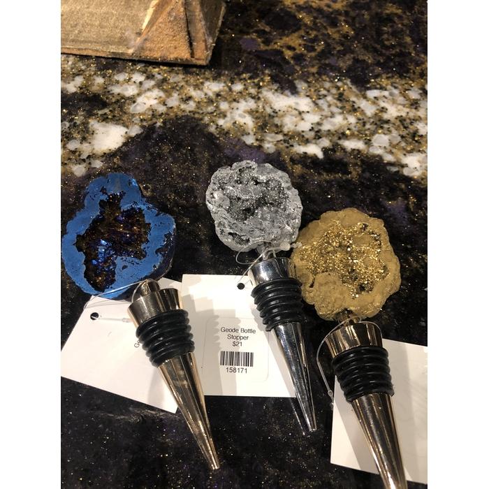 Geode Wine Bottle Stoppers - Southern Muse Boutique