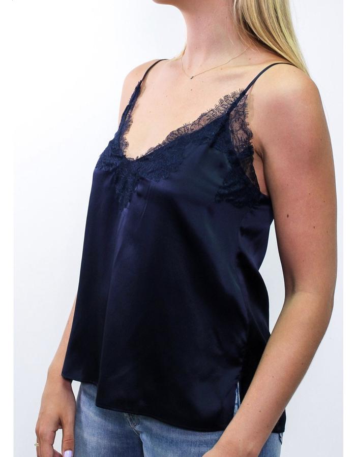Nora Silk Cami Navy Large - Southern Muse Boutique