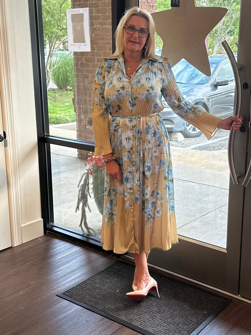 Floral Pleated Dress LP
