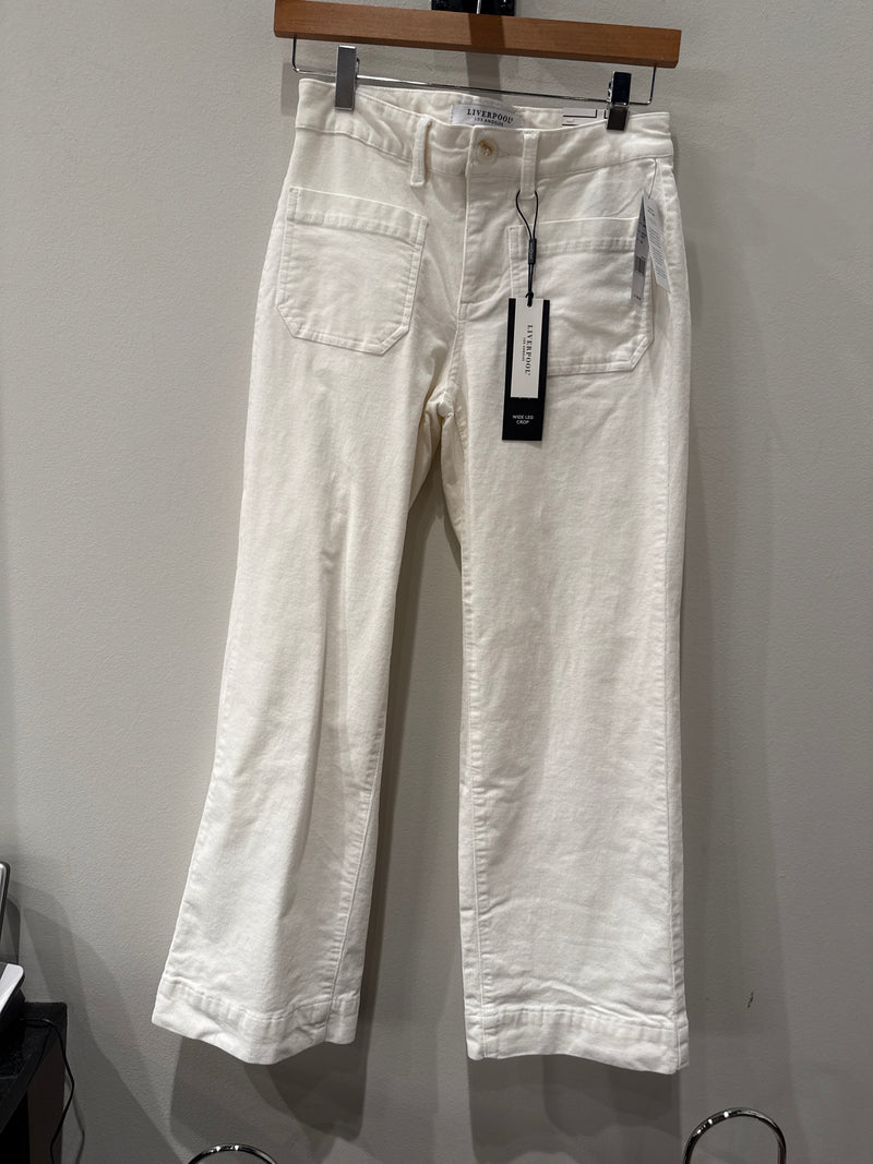 Corduroy Wide Leg Crop