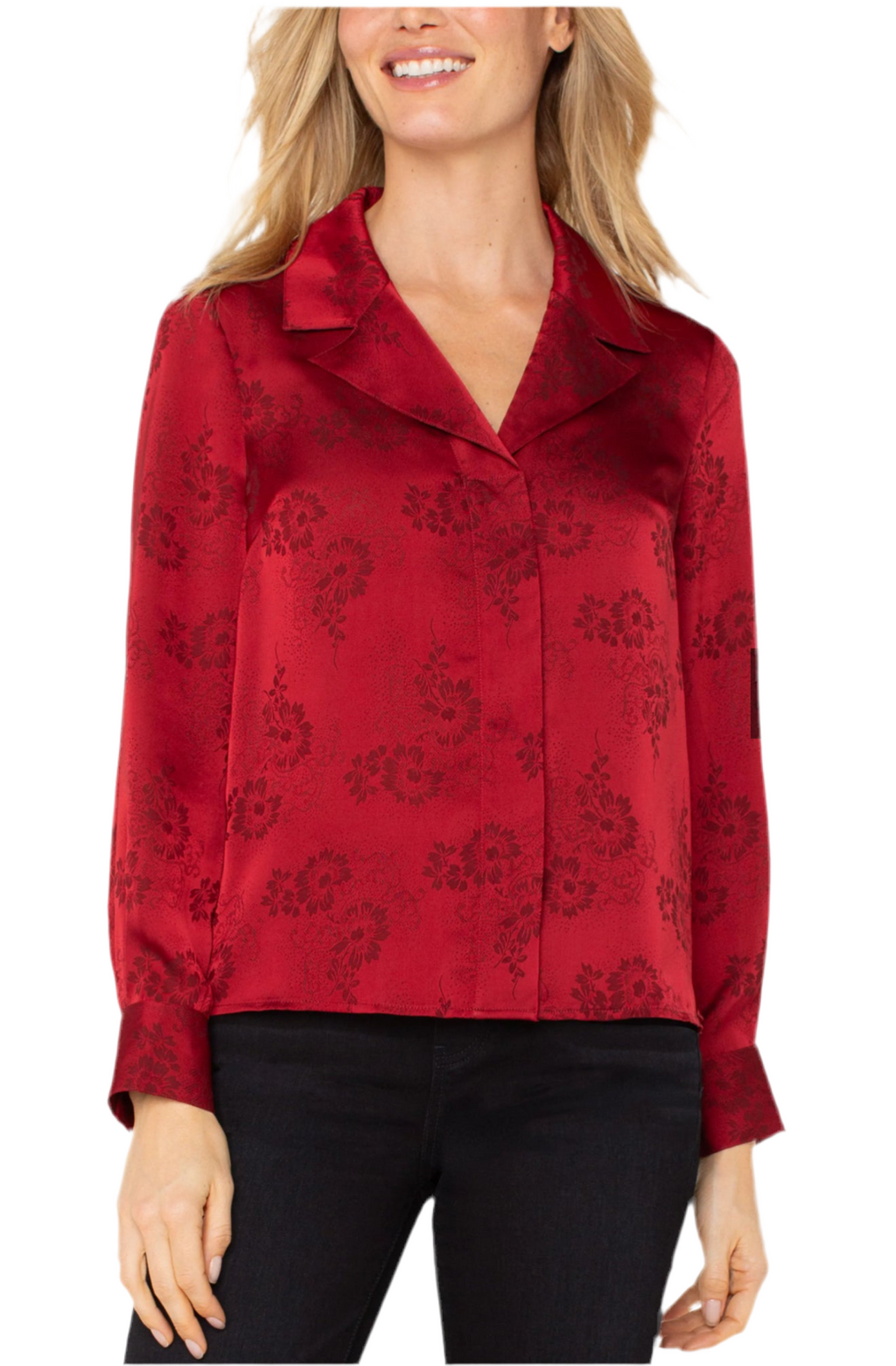 Long Sleeve Woven Top