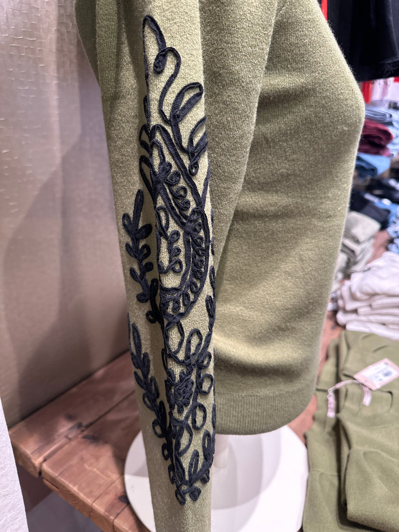 Sweater with Embroidery