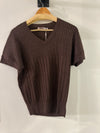 Short Sleeve Lurex Sweater