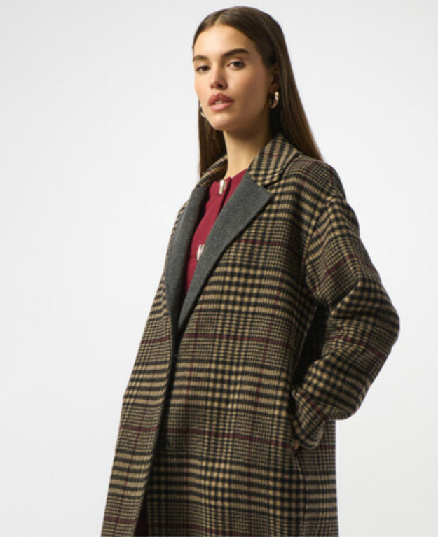 Plaid Double-Faced Coat