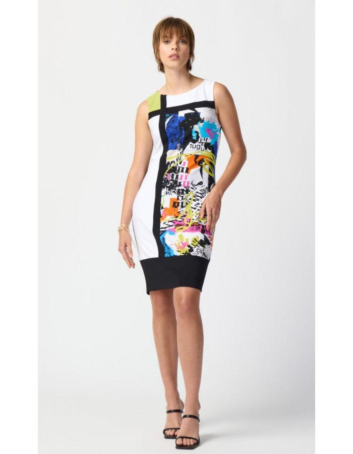 Abstract Color Block Dress - Southern Muse Boutique