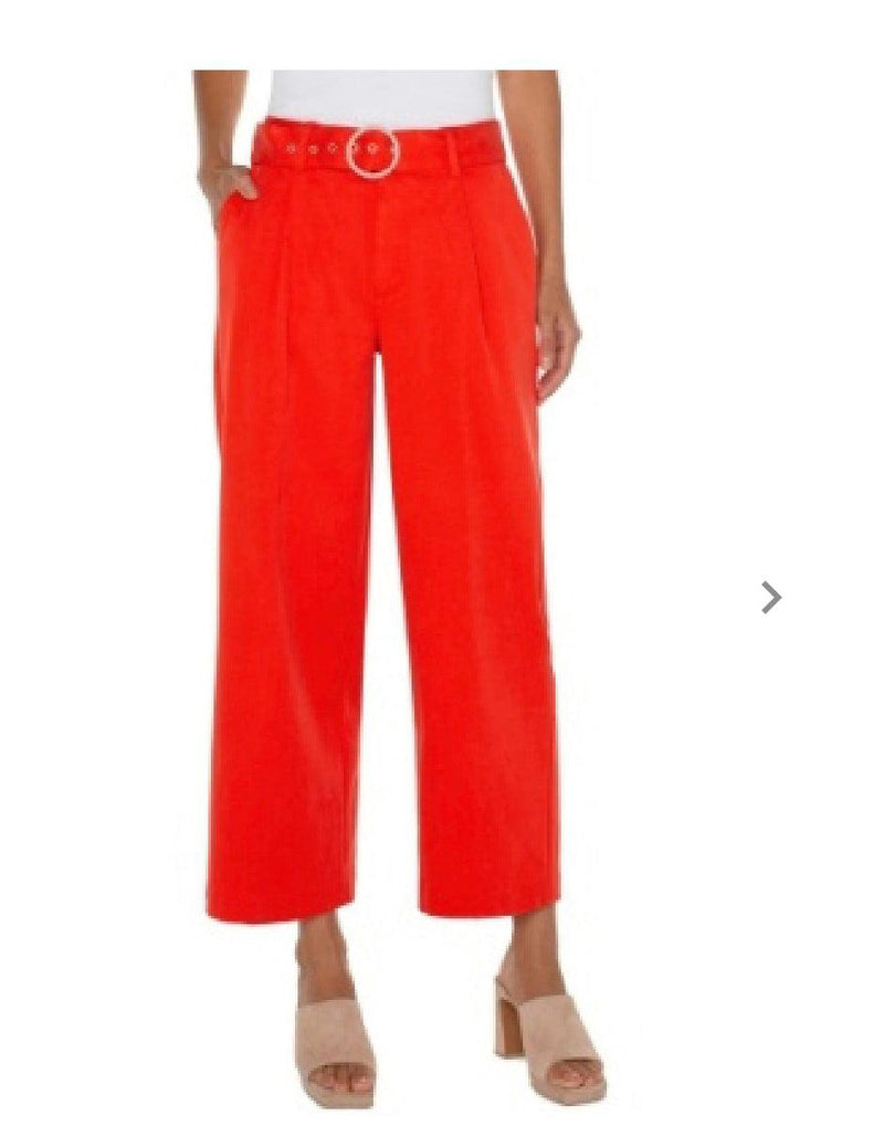 Belted Straight Pant - Southern Muse Boutique