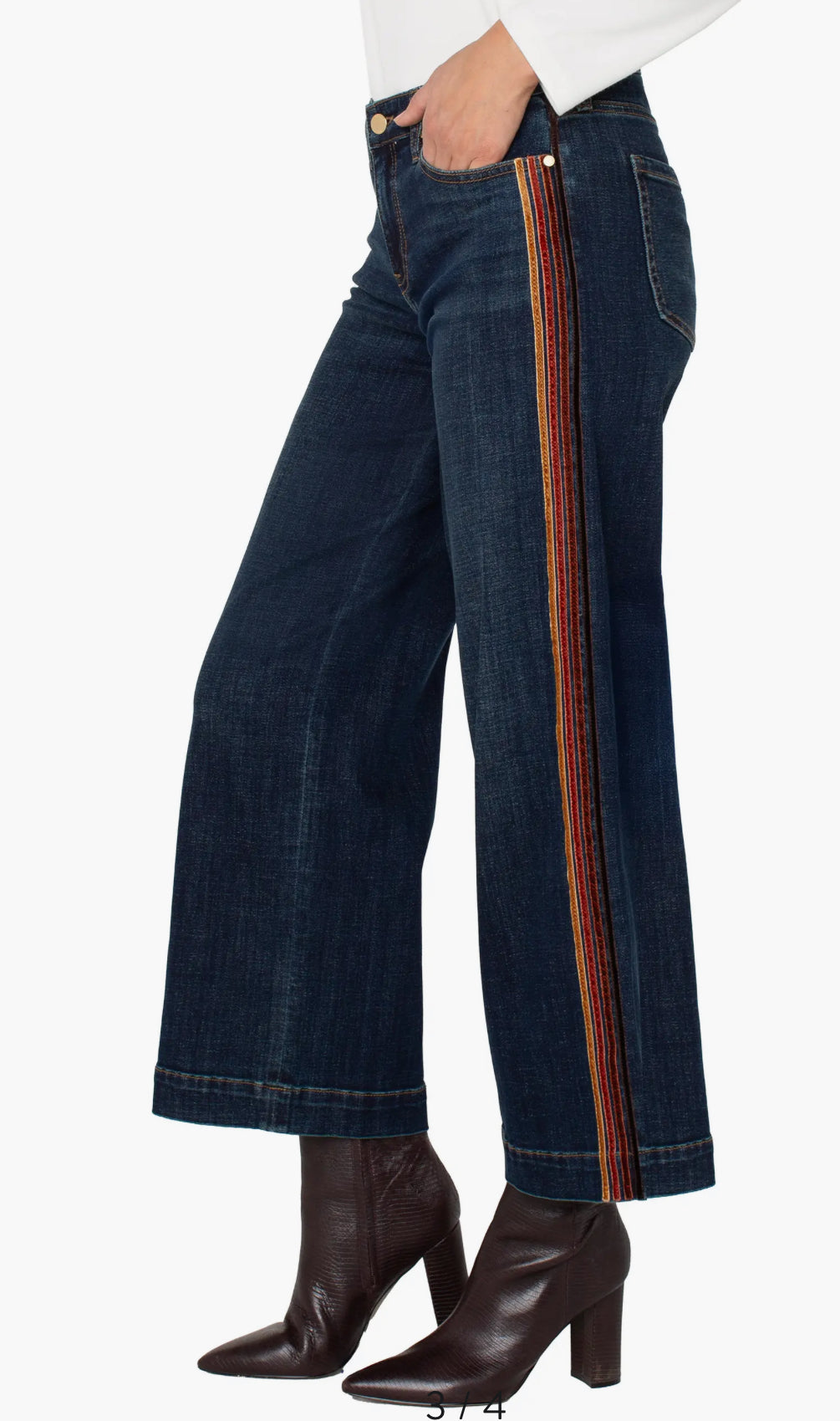 Stride Wide Leg W/ Velvet Trim
