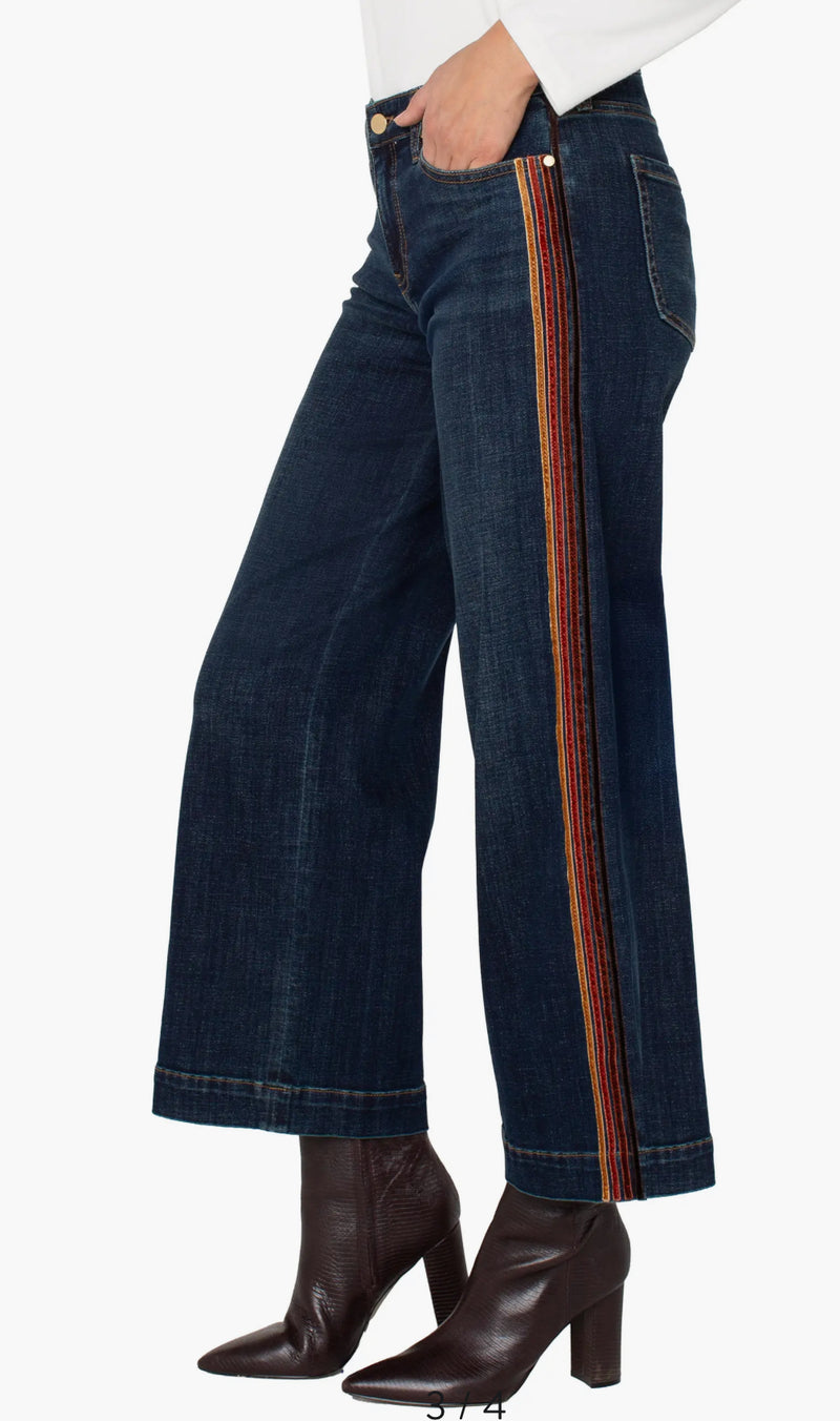 Stride Wide Leg W/ Velvet Trim
