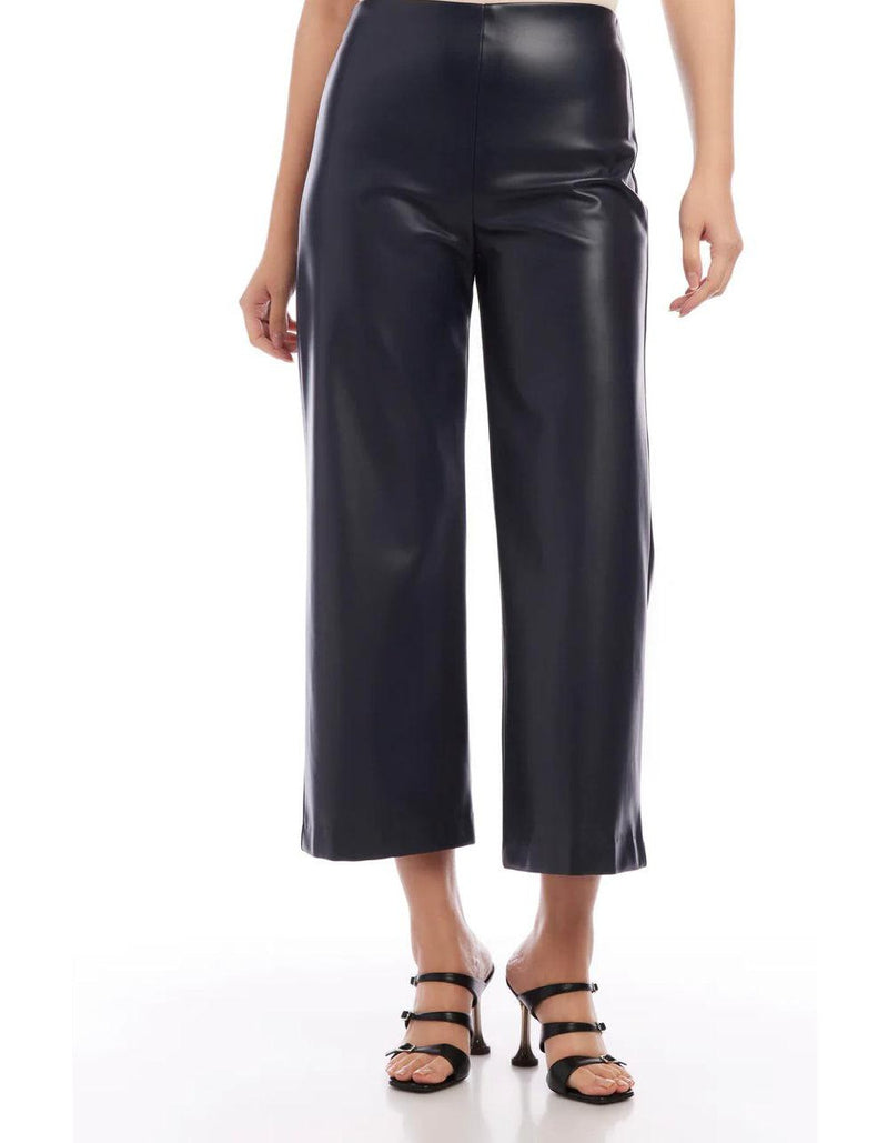 Faux Leather Cropped Pant - Southern Muse Boutique