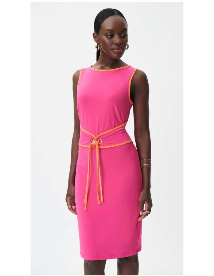 Front Tie Pink/Orange Dress Front Tie Pink/Orange Dress