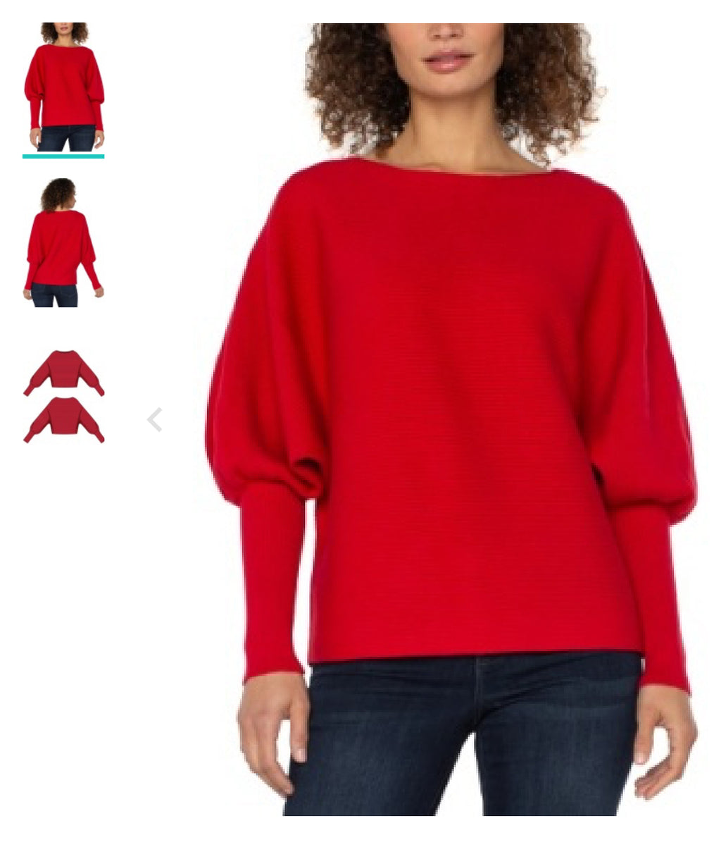 Boat Neck Dolman Sweater