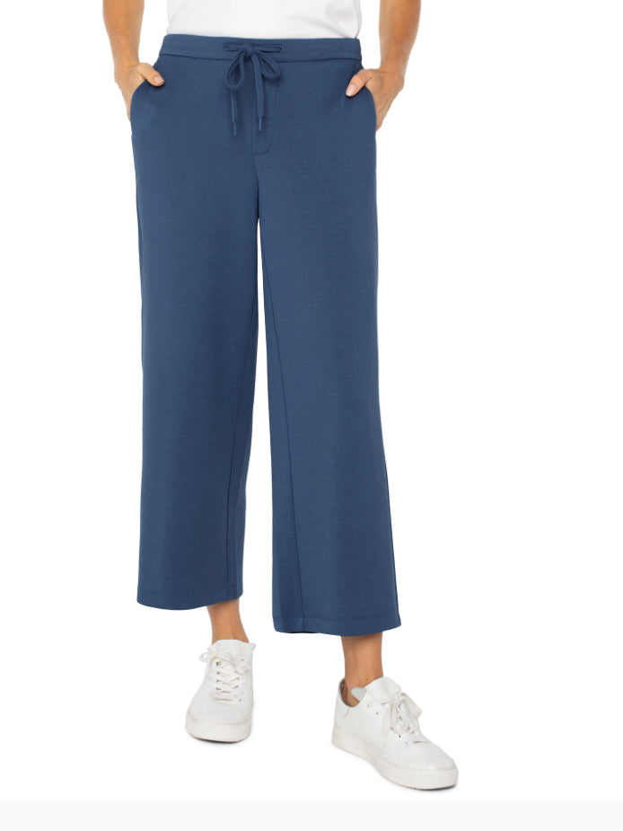 Cozy Pull-on Wide Leg Crop