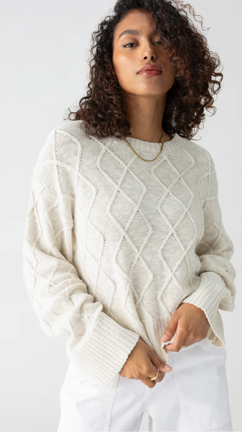 Coastal Cable Crew Sweater