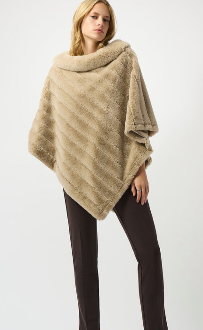 Faux Fur Poncho