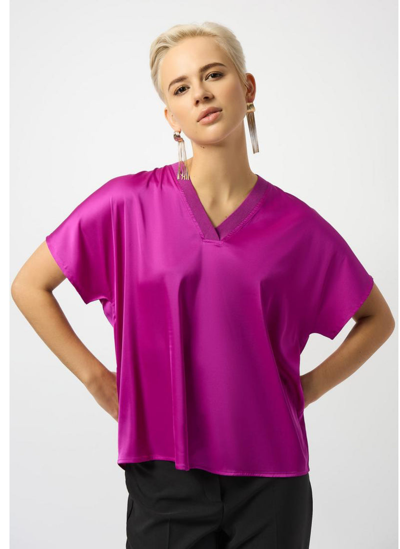 Satin Pullover Top