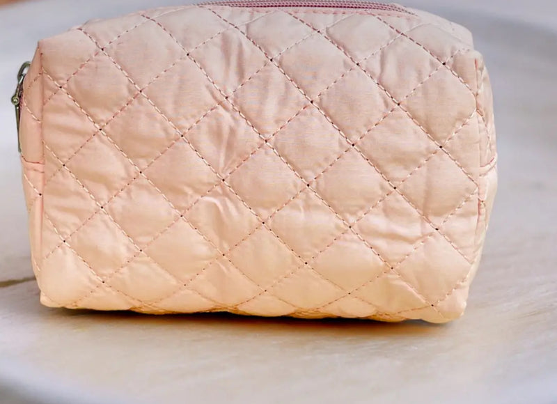 Quilted Cosmetic Pouch