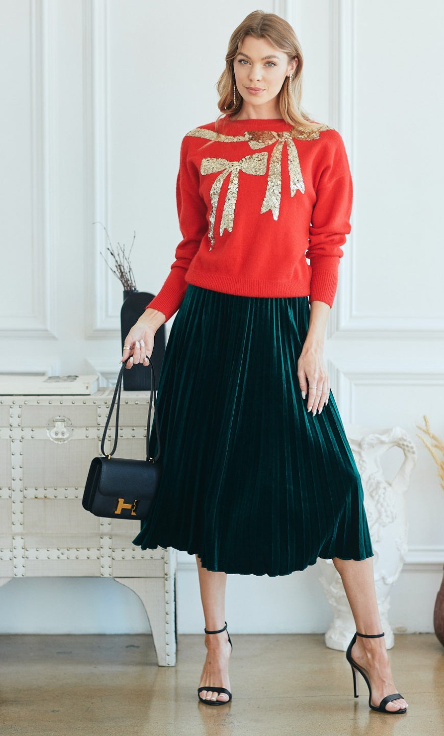 Red Ribbon Sweater