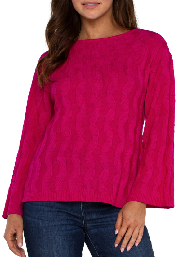 Berry Boatneck Sweater