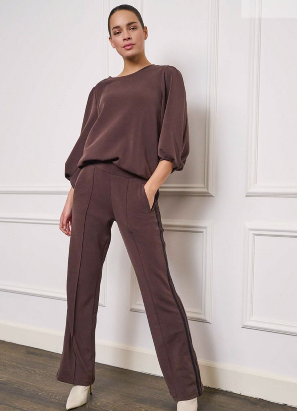 Trousers With Lurex Tape