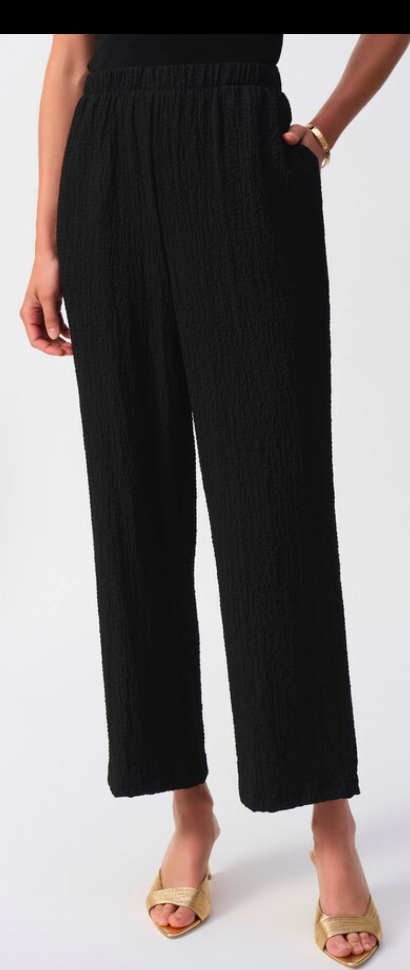 Wide Leg Crinkle Pant