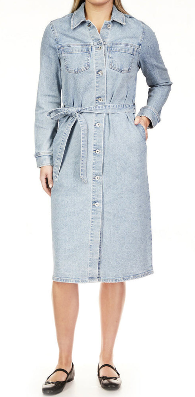 Wrapped Up Denim Dress