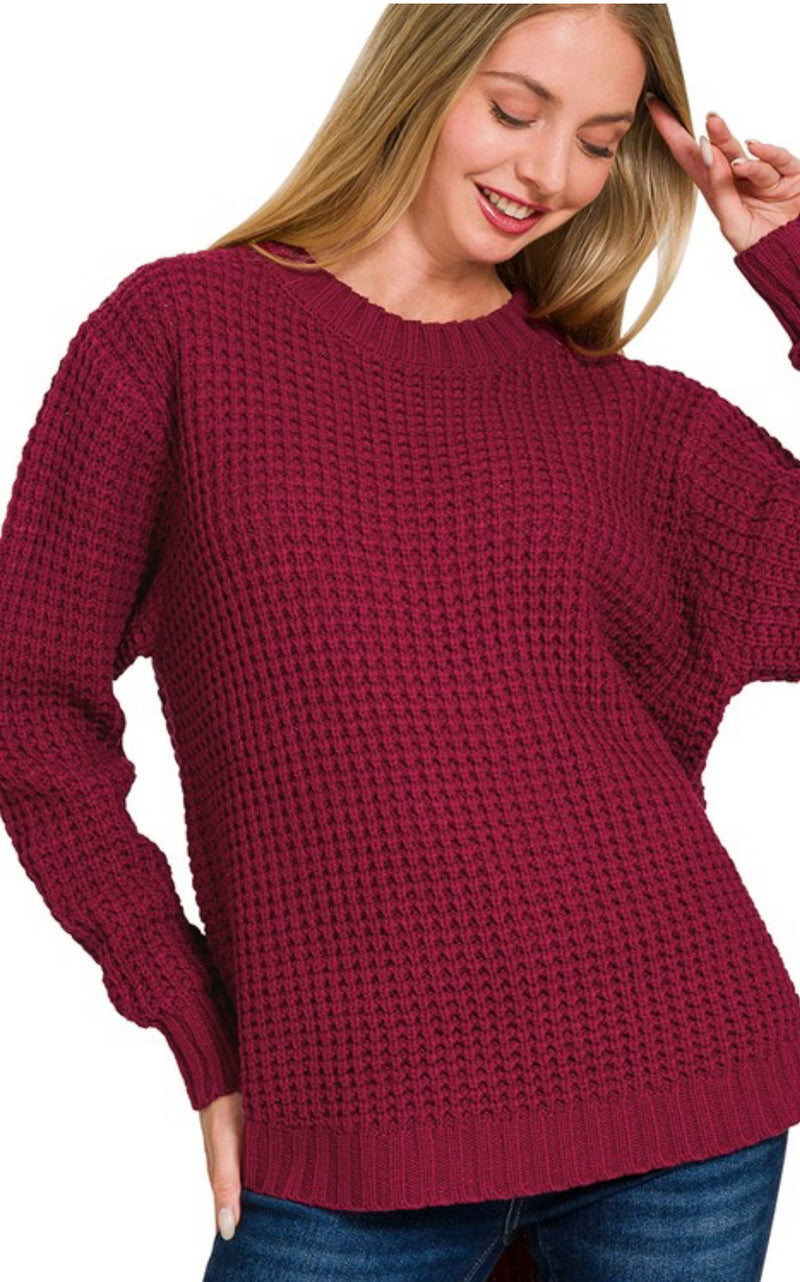Waffle Sweater