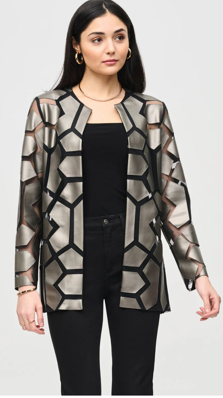 Jacket With Sheer Detailing