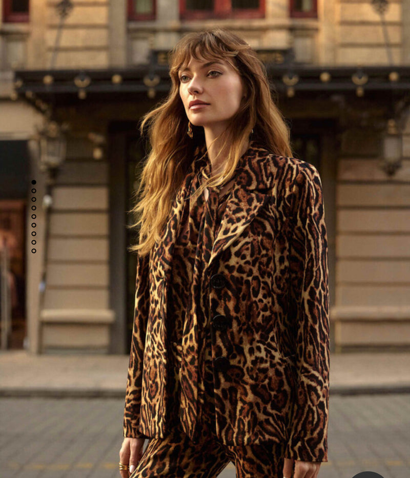 Animal Print Blazer