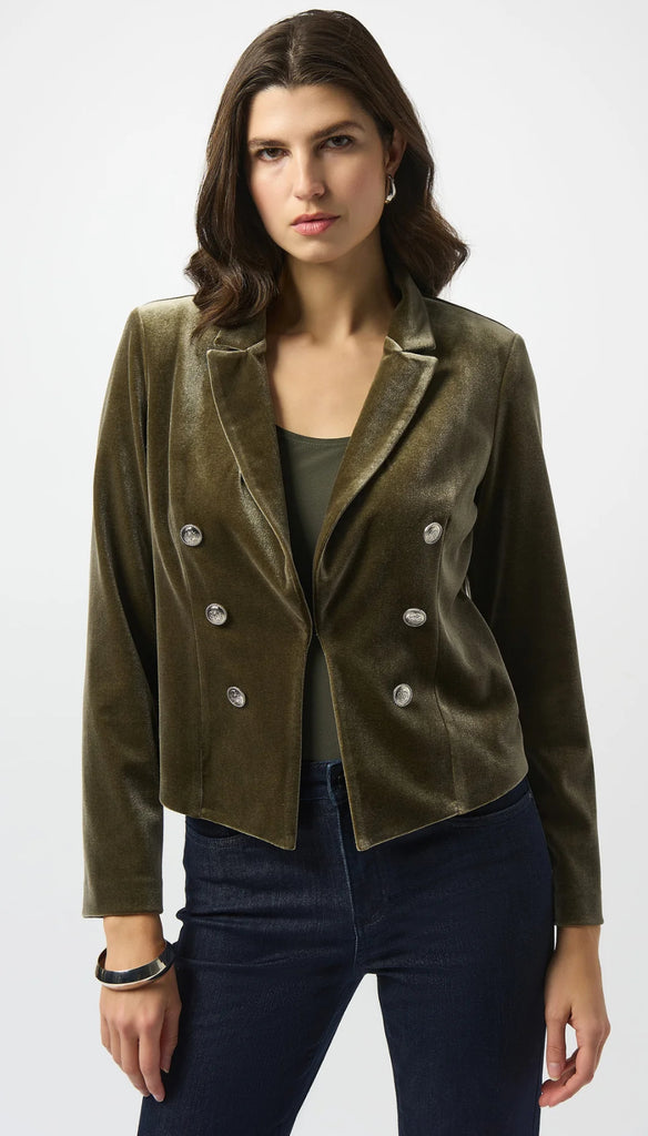 Velvet Miltary Blazer