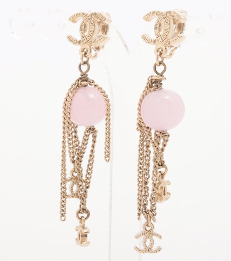 Chanel Dangle Quartz Earrings