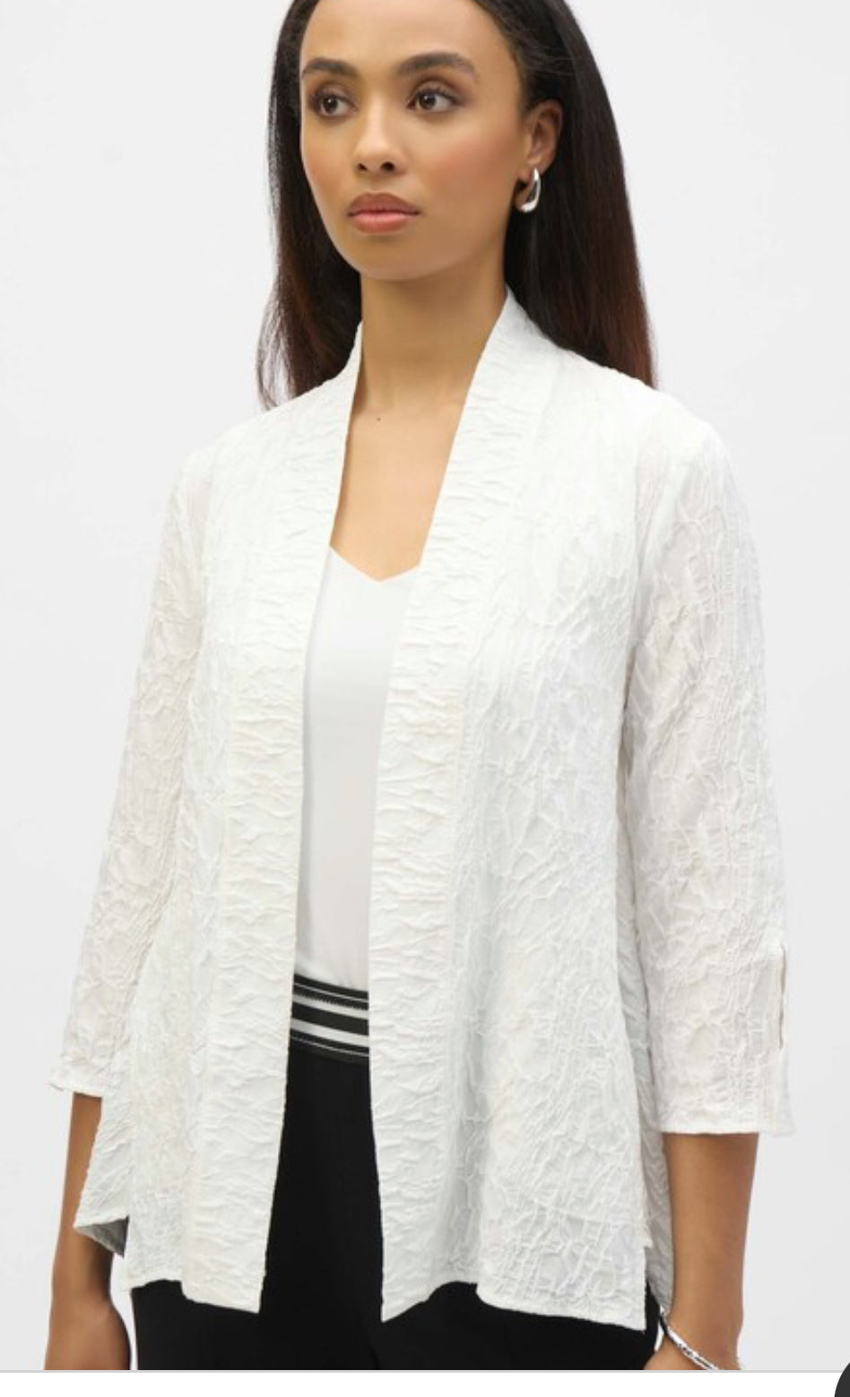 3/4 Sleeve Poplin Jacket