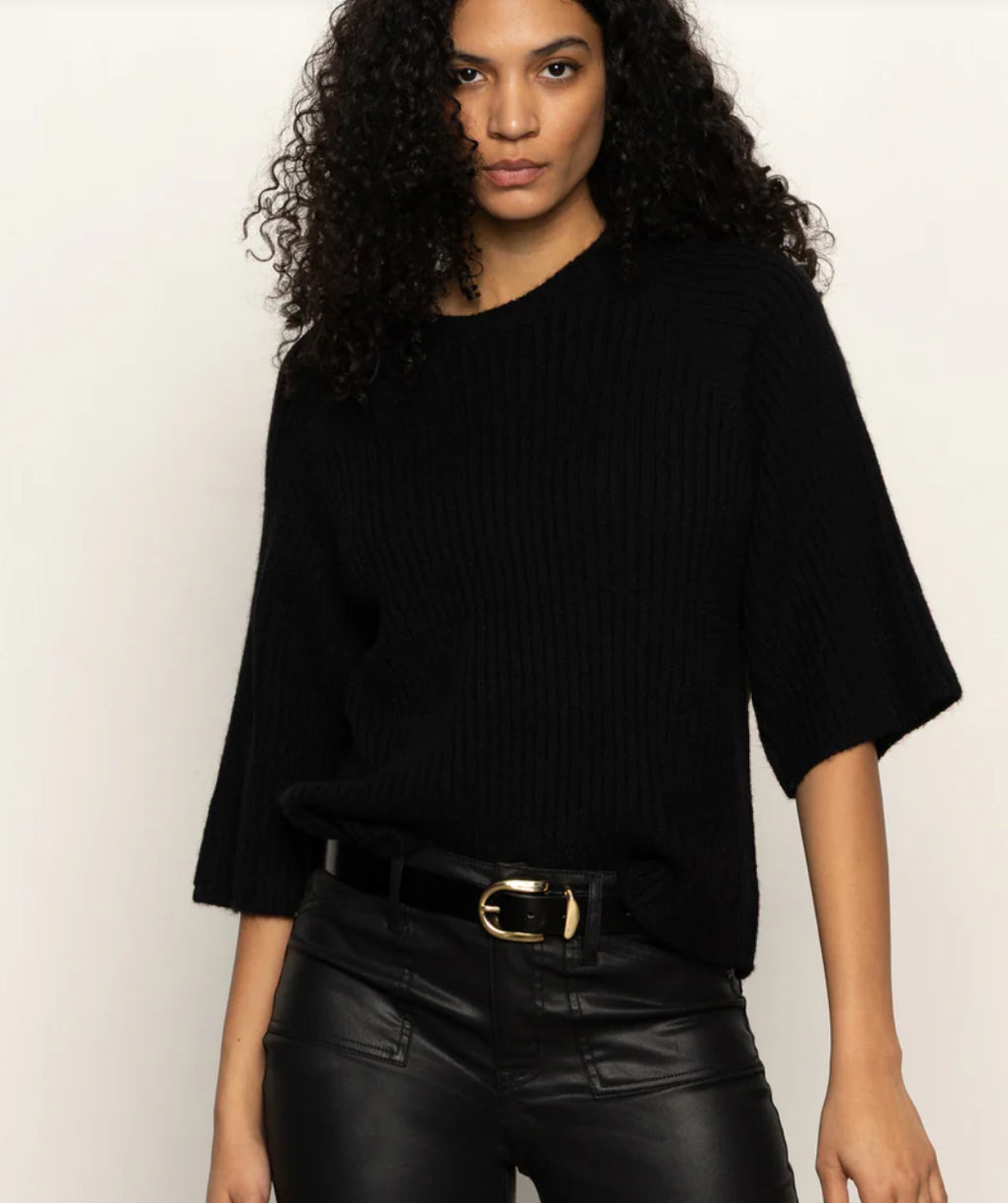 Ribbed Sweater Tee