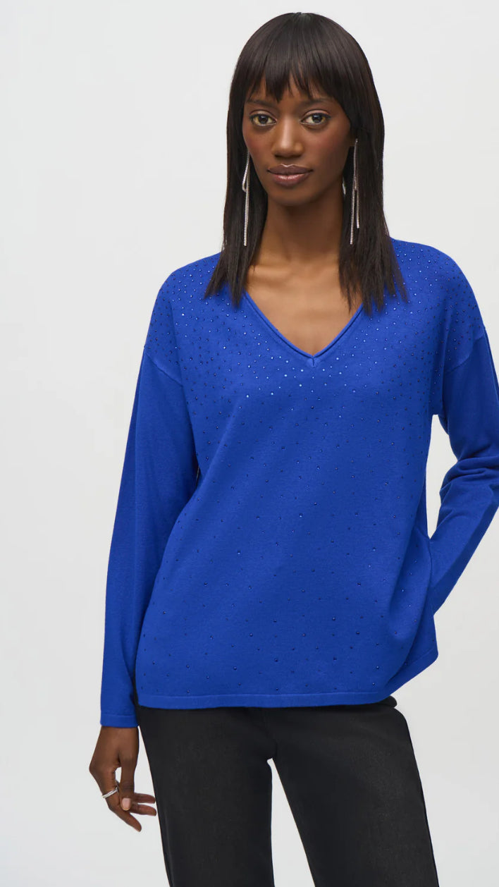 Royal Sparkle Sweater