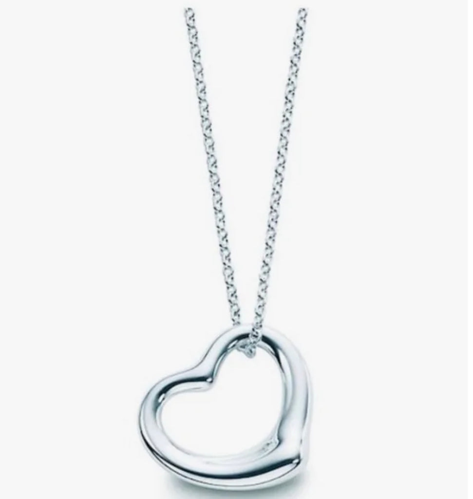 Tiffany Open Heart Pendant