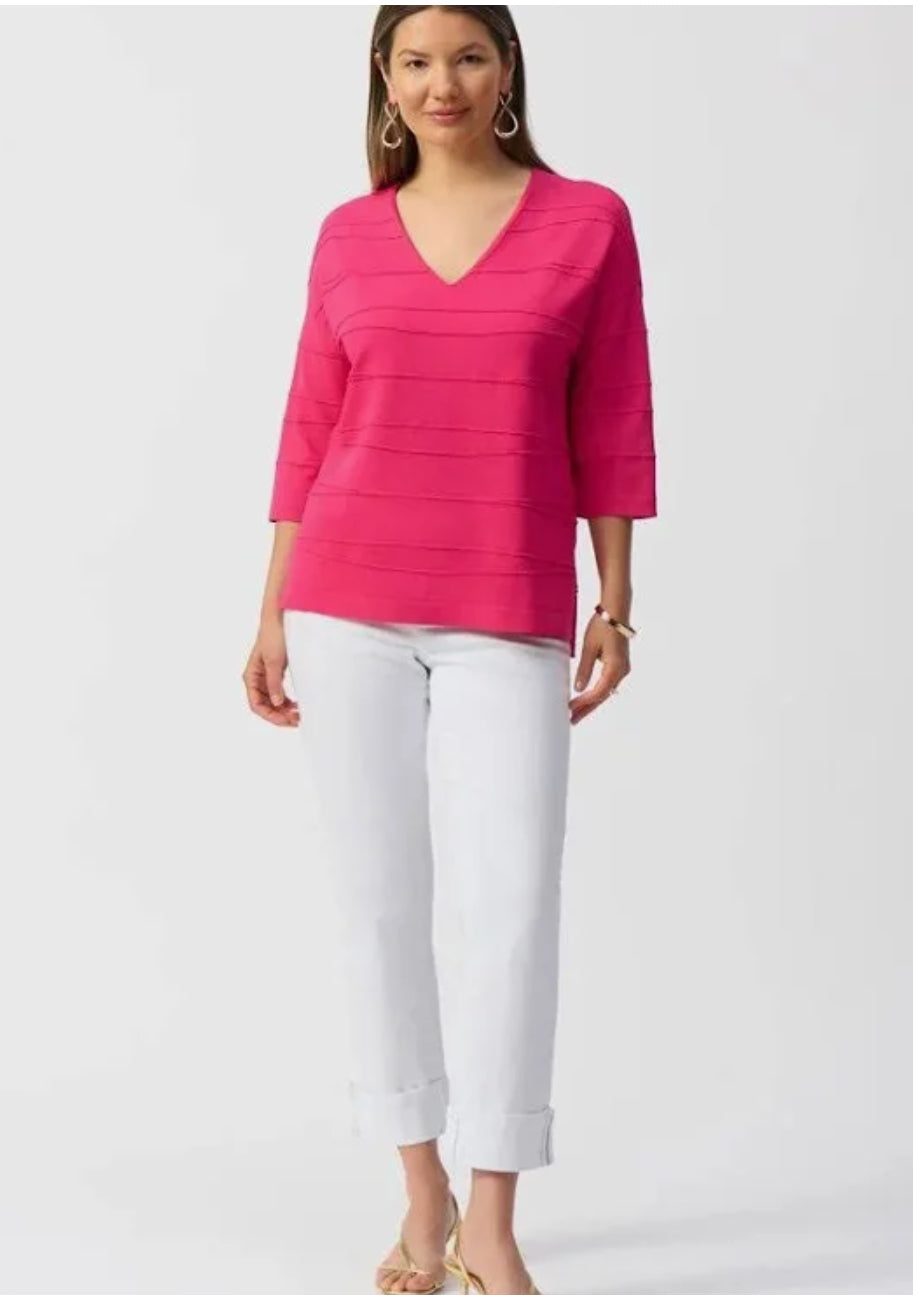 Pink Textured Sweater