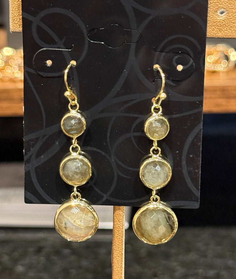 Labradorite earrings