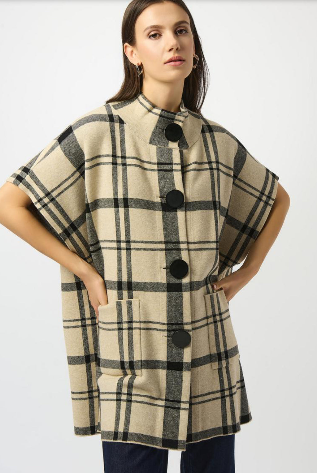Plaid Front Button Jacket XS/S