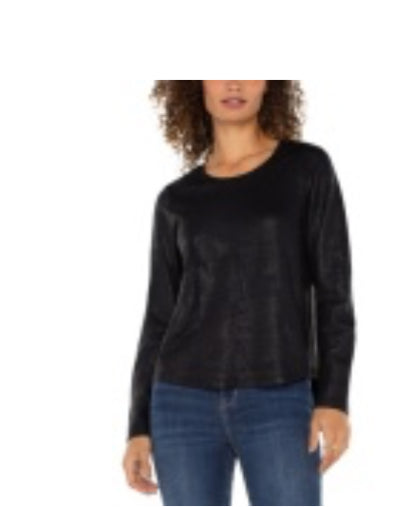 Long Sleeve Scoop Neck Top