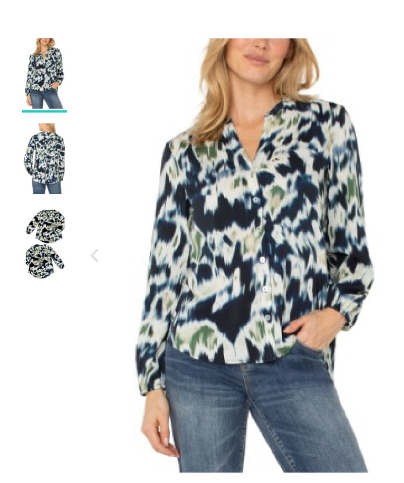 LS Shirred Blouse