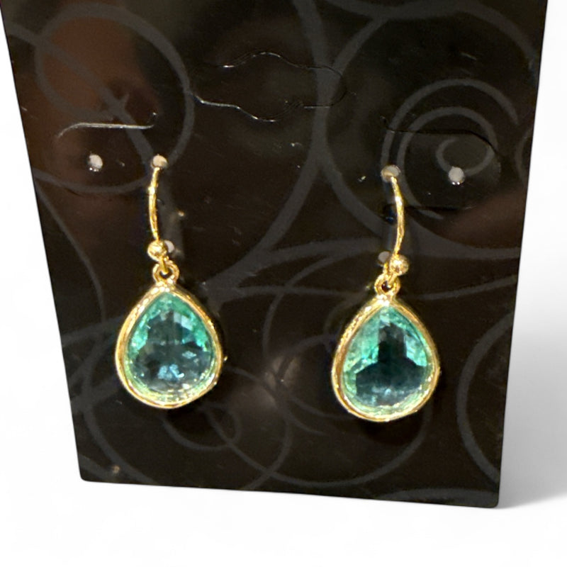 Blue Crystal Teardrop Earring