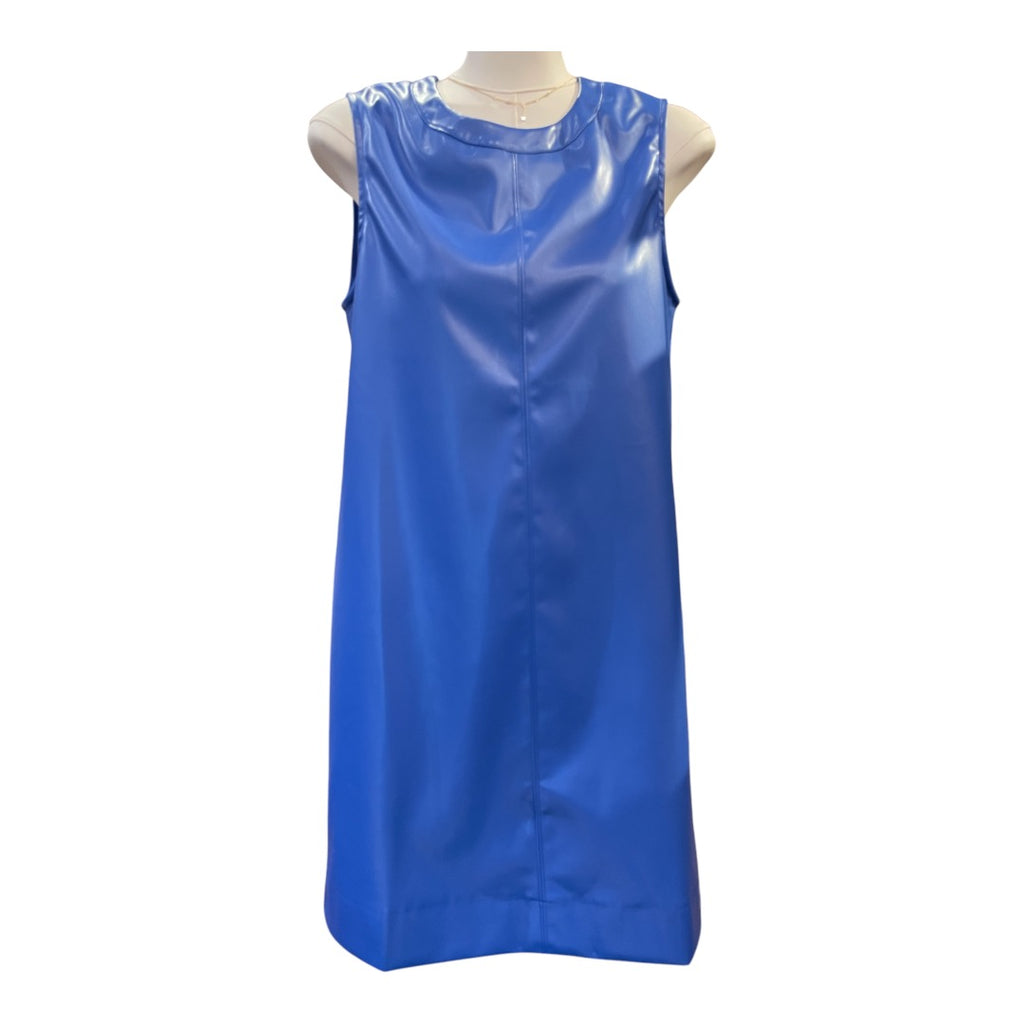 Royal Pleather Dress