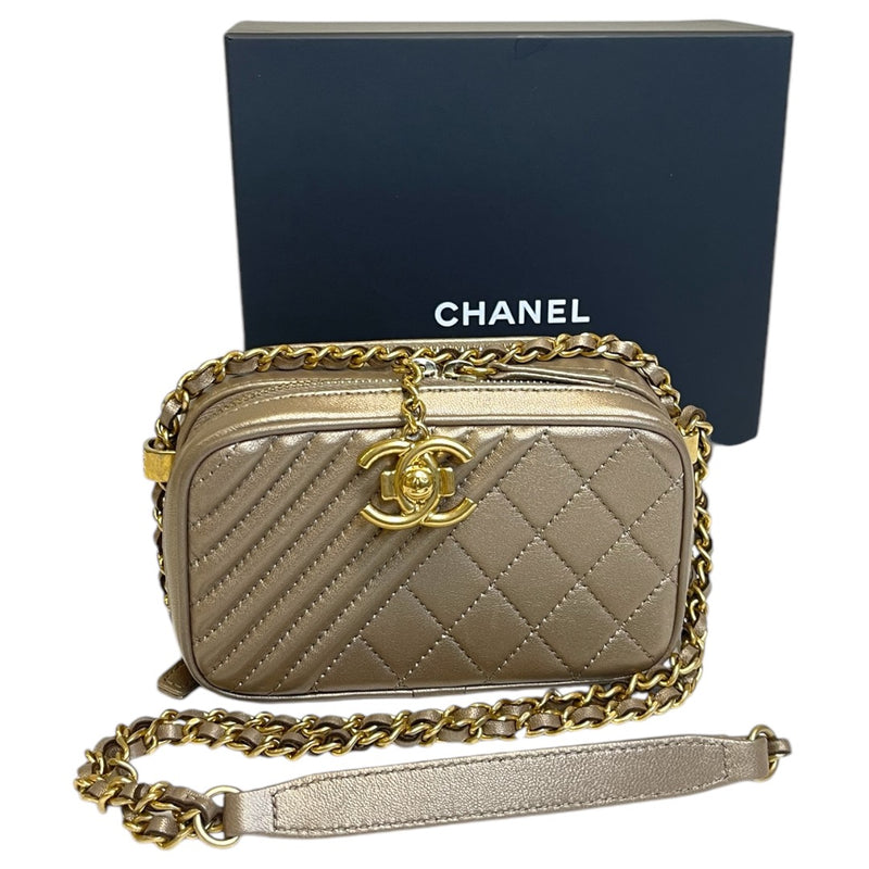 Chanel Gold/Bronze Camera Case